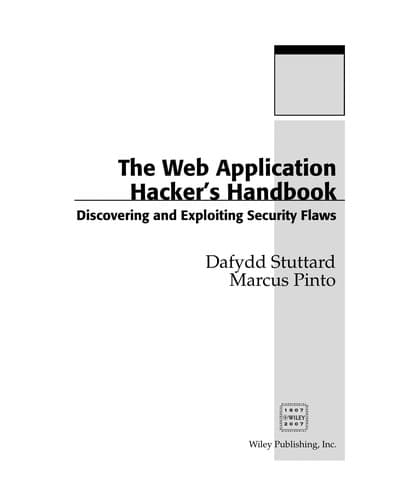 The Web Application Hacker's Handbook: Finding and Exploiting Security Flaws poster