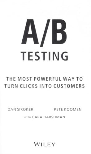 A/B Testing poster