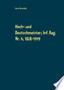Hoch- und Deutschmeister; Inf. Reg. Nr. 4, 1828-1919 poster