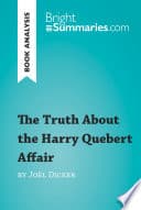 The Truth About the Harry Quebert Affair by Joël Dicker poster