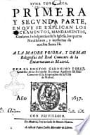 Suma teologica, primera y segunda parte, en que se explican los sacramentos, mandamientos, censuras, indulgencias de la Iglesia, los quatro nouissimos, y mysterios de nuestra Santa Fè. ... Por el doctor Geronimo Perez, .. poster