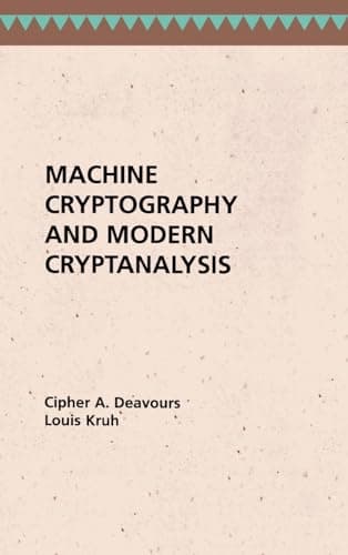 Machine Cryptography and Modern Cryptanalysis poster