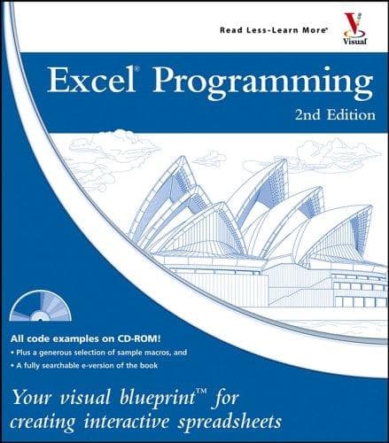 Excel Programming: Your visual blueprint for creating interactive spreadsheets poster