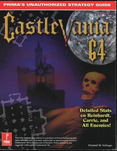 Castlevania 64: Prima's Unauthorized Strategy Guide poster