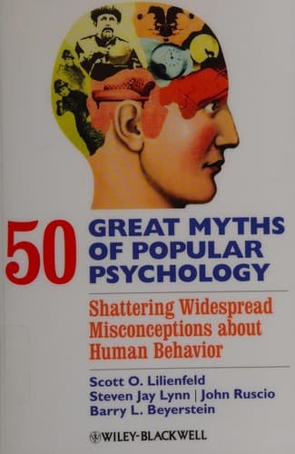 50 Great Myths of Popular Psychology: Shattering Widespread Misconceptions about Human Behavior poster