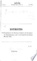 Sessional Papers ... Legislature of the Province of Quebec ... poster