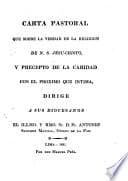 Carta pastoral ... sobre la verdad de la religión de N.S. Jesu-Cristo, y precepto de la caridad, etc poster