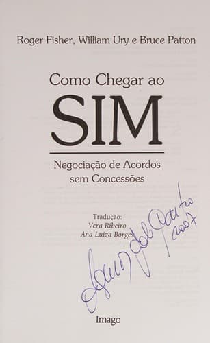 Como chegar ao sim poster