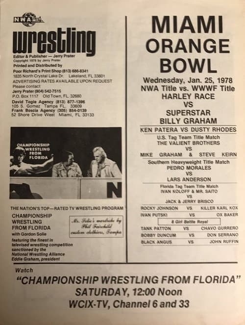 The Super Bowl of Wrestling poster