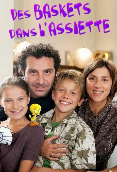 Des baskets dans l'assiette poster