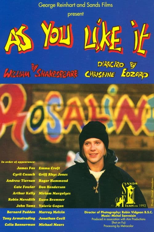 As You Like It poster