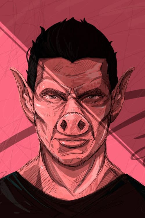Cerdo poster