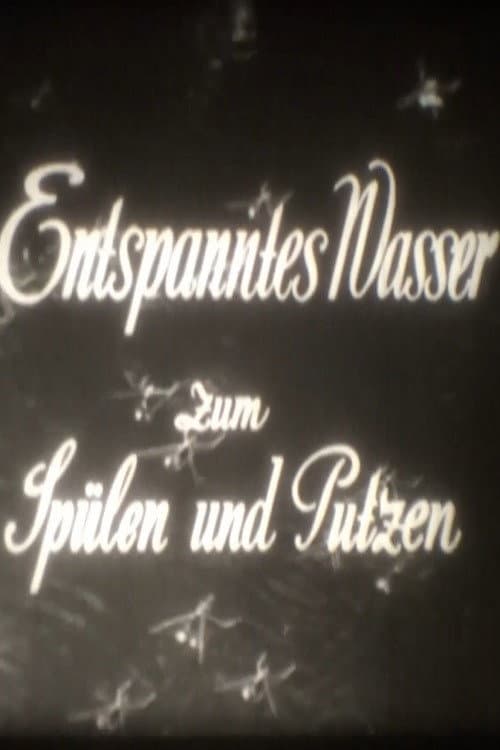Entspanntes Wasser zum Spülen und Putzen poster