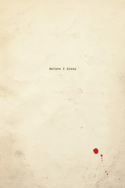 Before I Sleep poster