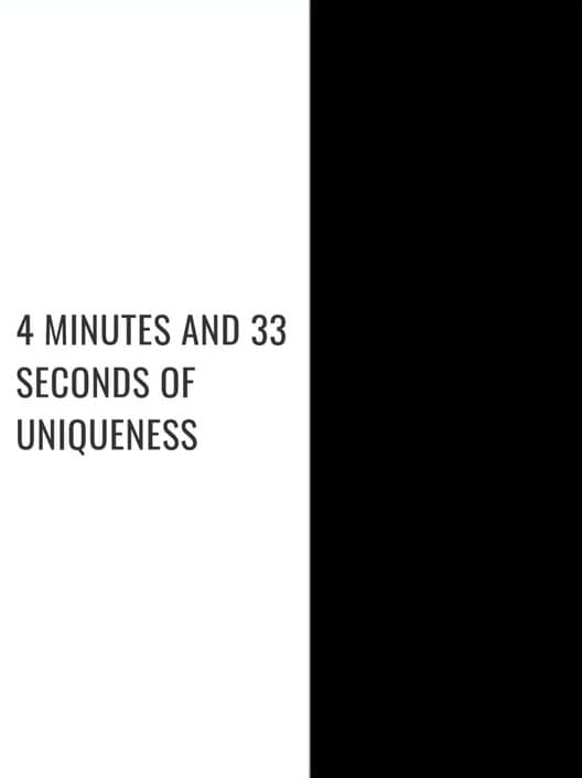4 Minutes and 33 Seconds of Uniqueness poster