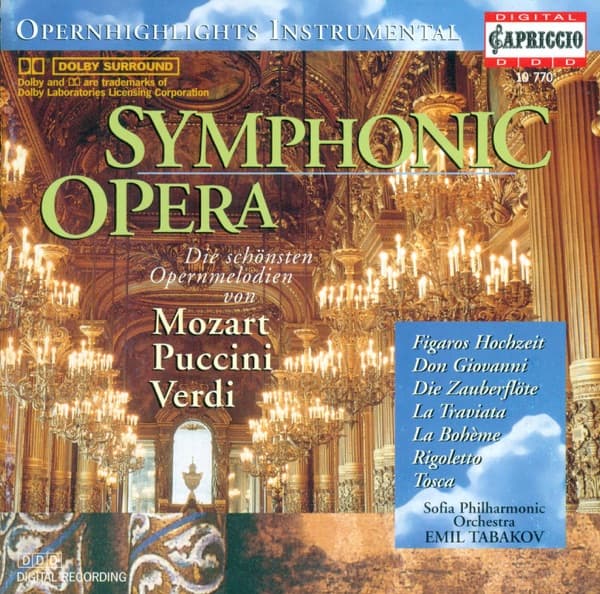Symphonic Opera - Verdi, Mozart & Puccini: Orchestral Music poster